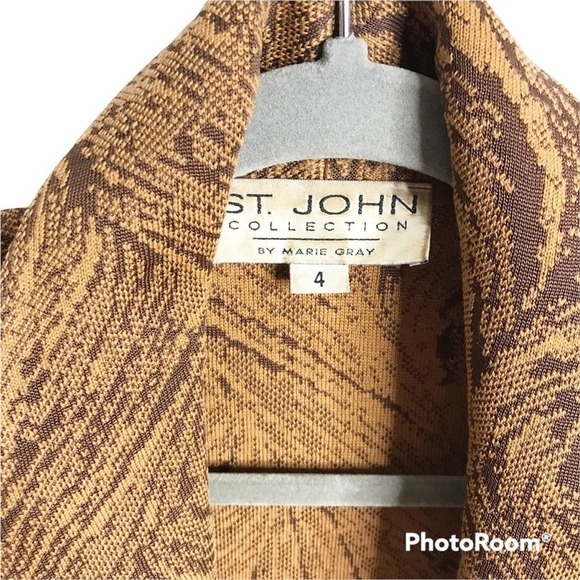 St John Collection digital style prong blazer cardigan - Picture 6 of 6